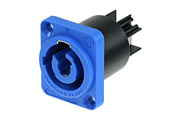 NEUTRIK - Embase secteur d'entr&eacute;e femelle Powercon 3 p&ocirc;les s&eacute;rie D NAC3MPA-1 (Neuf)