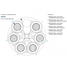 ROBE - Roue de gobos rotatifs assemblées - n°2 pour ROBIN BMFL Spot (Neuf)