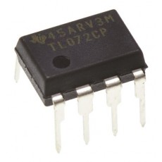 Amplificateur opérationnel double TL072CP - 3MHz  - PDIP - 8 broches (Neuf)