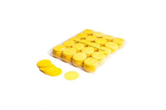 MAGIC FX - Confettis rond - Jaune - 1kg (Neuf)