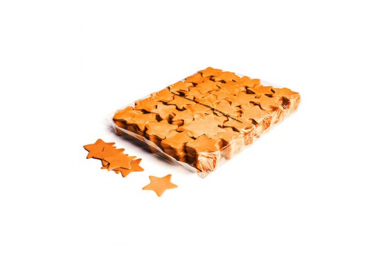 Confettis &eacute;toile - Orange - 1kg (Neuf)