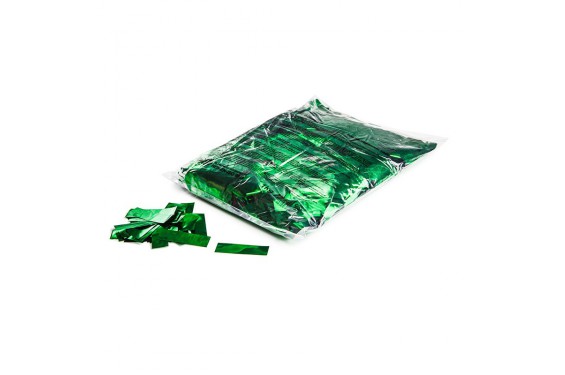 Confettis M&eacute;talliques rectangulaires - Vert - 1kg (Neuf)