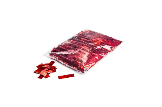 Confettis Métalliques rectangulaires - Rouge - 1kg (Neuf)