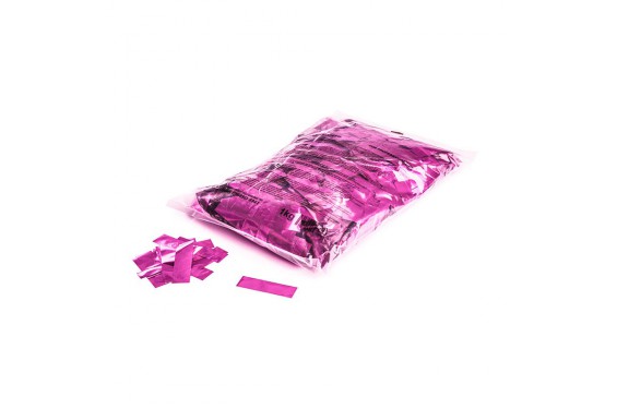 Confettis M&eacute;talliques rectangulaires - Rose - 1kg (Neuf)