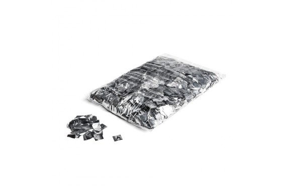 MAGIC FX - Confettis M&eacute;talliques carr&eacute;s - Argent  - 1kg (Neuf)
