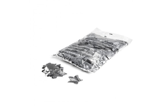 Confettis Métalliques Etoile - Argent  - 1kg (Neuf)
