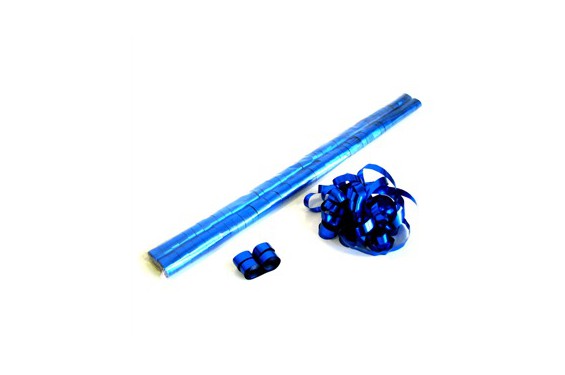 Serpentins métalliques -  Bleu - 5mx0,85cm - 100 pièces (Neuf)