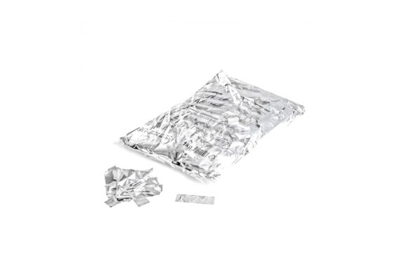 Confettis Métalliques rectangulaires - Blanc - 1kg (Neuf)