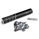 Canon à confettis métalliques manuel - 28cm - Argent  (Neuf)