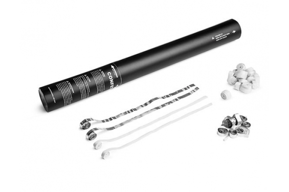 MAGIC FX - Handled streamer cannon - 50cm - Silver and White (New)