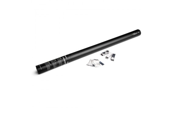 MAGIC FX - Canon &agrave; confettis manuel - 80cm - Argent et Blanc (Neuf)