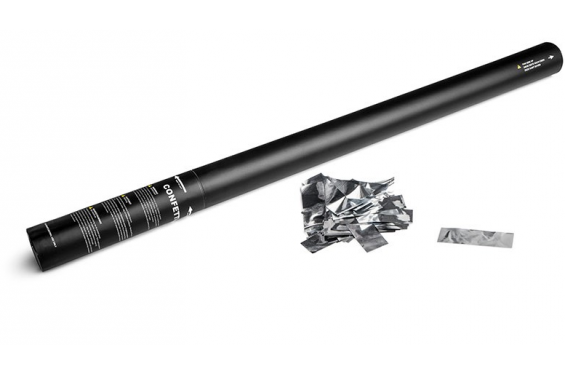 MAGIC FX - Canon à confettis métalliques manuel - 80cm - Argent (Neuf)