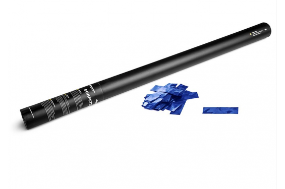 MAGIC FX - Canon à confettis métalliques manuel - 80cm - Bleu (Neuf)