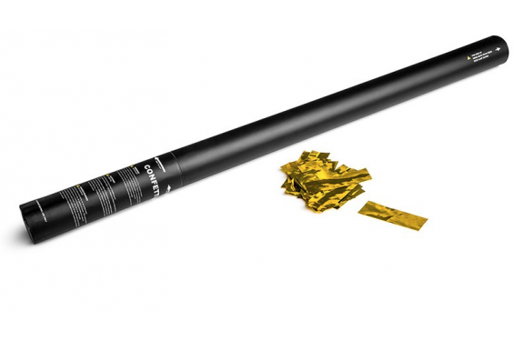 MAGIC FX - Handled metallic confetti cannon - 80cm - Gold (New)