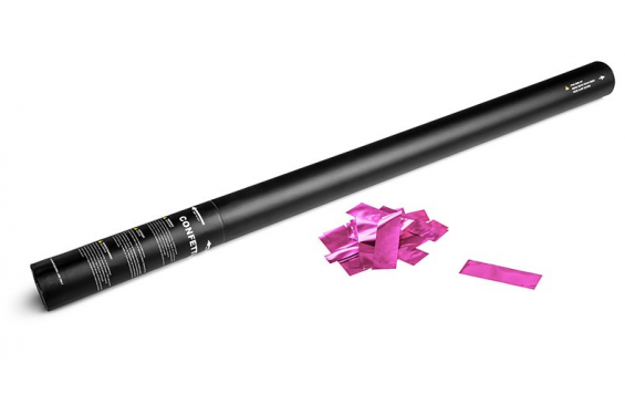 Canon à confettis métalliques manuel - 80cm - Rose (Neuf)