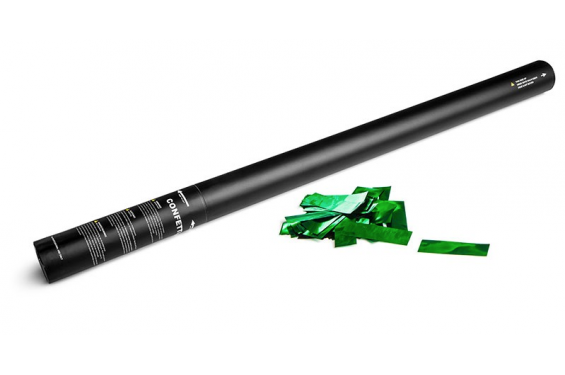 Canon à confettis métalliques manuel - 80cm - Vert (Neuf)