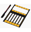 MA LIGHTING - Planche magnétique 6 faders pour DOT2 - inclus feutre pour annotations (Neuf)