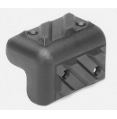 Coin plastique pour flight-case - Noir - 83x53mm (Neuf)