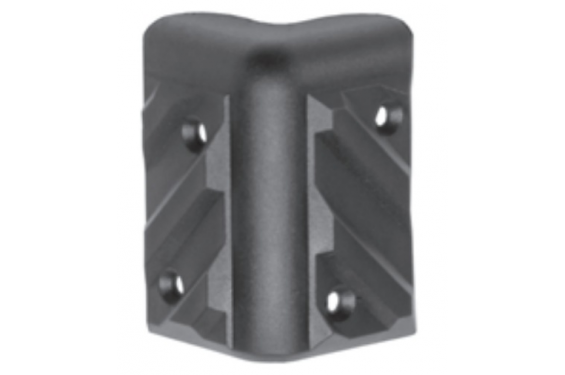 Coin plastique pour flight-case - Noir - 55x35mm (Neuf)
