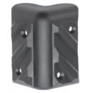 Coin plastique pour flight-case - Noir - 55x35mm (Neuf)