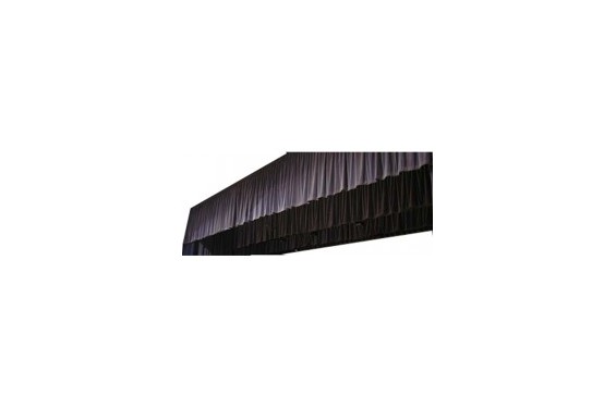 Frise / jupe coton noir classé M-1 avec oeillères 6x0,80m de haut (Neuf)