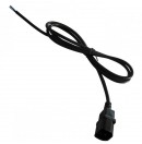 Câble IEC noir vers Fil - 1,5m (Neuf)