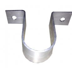 Support aluminium de tube ø 50 mm en forme de pontet (Neuf)