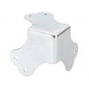 Coin plat 3 pattes 6 trous grand modèle pour flight-case (Neuf)