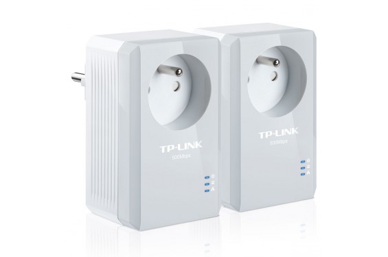 TP LINK - TL-PA4015PKIT - Pack de 2 adaptateurs CPL HomePlug AV 500 Mbps + prise électrique (Neuf)