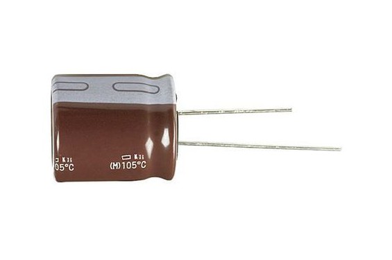 Condensateur électrolytique aluminium 180µF - 63Vcc - Série FR- 10x20mm (Neuf)