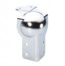 ADAM HALL  - Grand Coin Boule avec passage de profilé 30mm avec renfort d'angle 79mm - Acier  (Neuf)