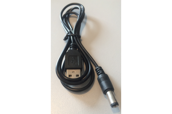 Câble d'alimentation USB vers DC type M 5V - 100 cm (Neuf)