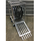 Chariot de transport pour 6 embases alu 1mx1m carré épaisseur 10 - 30 kg (Neuf)