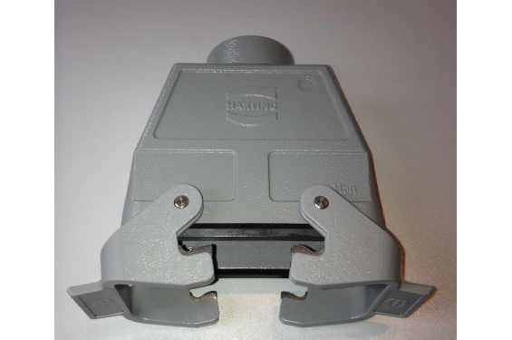 HARTING - Capot prolongateur PG29 gris avec  2 leviers - Sortie verticale - 16 contacts (Neuf)