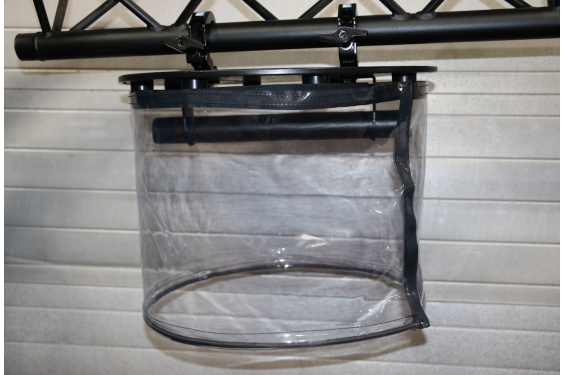 Dôme extérieur suspendu avec crochets inclus et protection plastique transparente - IP54 (Neuf)