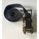 Sangle d'arrimage 25mm avec tendeur à cliquet - 2m de long (Neuf)