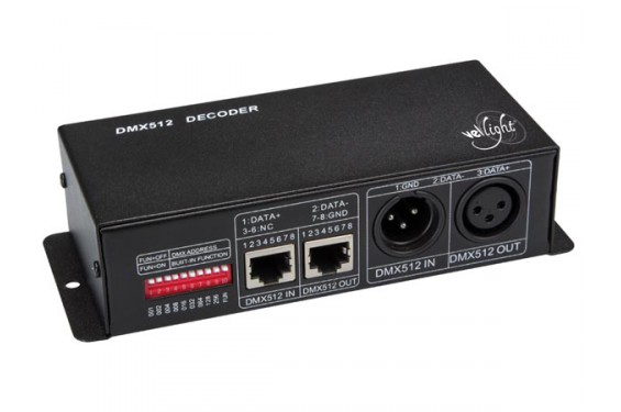 VELLEMAN - LED C09 RGBW DMX - Contr&ocirc;leur RGBW Sortie max. : 4 x 4A - 4 canaux (Neuf)