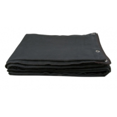 Pendar black cotton rated M-1 with blinders - 3,00x9m high (New)