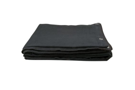 Pendar black cotton rated M-1 with blinders - 3,00x9m high (New)