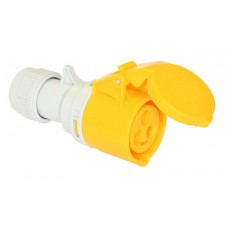 PCE - Prise Femelle jaune CEE 110V - 16A - 3 contacts P17 Type 213 (Neuf)