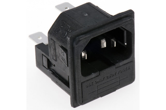 Quick Connect Male C14 IEC Filtre vis classée 10 A 250 V AC Ope 15 A souder