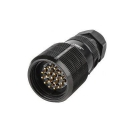 SYNTAX - Fiche Mâle Socapex IP67 - M50 avec anneau et avec guide câble pour Eclaté (Neuf)