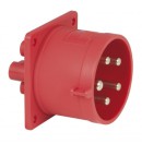 PCE - Châssis Mâle rouge CEE 380V - 32A - 5 contacts IP44 (Neuf)