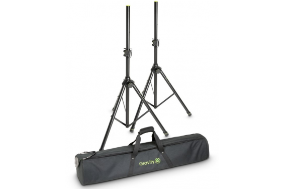 GRAVITY - SS 5211 B - Set de 2 x Pied d'enceintes avec sac de transport (Neuf)