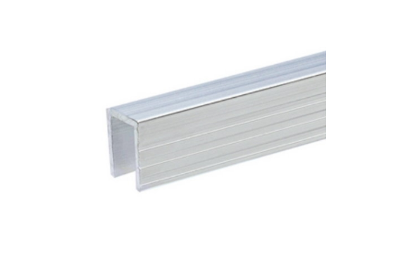 ADAM HALL - Profil&eacute; aluminium de Recouvrement pour Parois S&eacute;paratrices pour mat&eacute;riau 9,5 mm - Vendu au m&egrave;tre (Neuf)