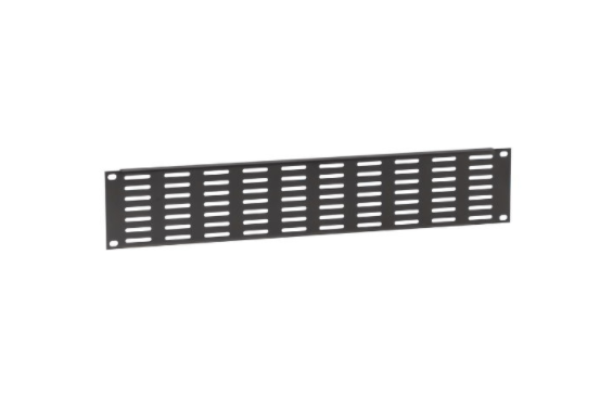 ADAM HALL - Tôle rack 19" 1U vierge noir ventilé (Neuf)