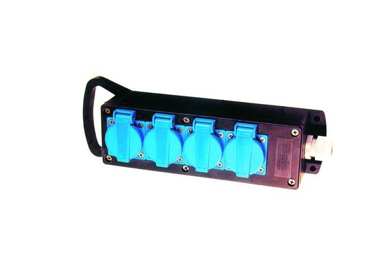 BALS - Multiprise caoutchouc IP44 monophas&eacute; 16A - 5m - 4 prises (Neuf)