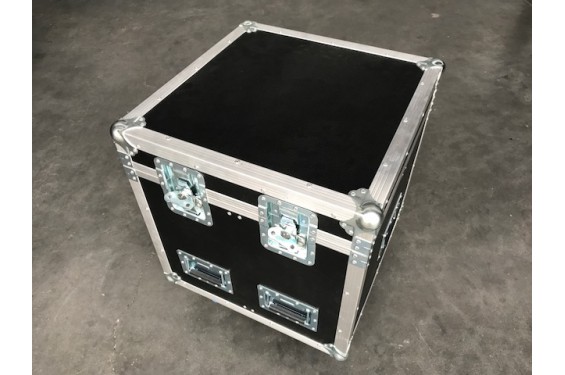 MoveX - Flight-case 60x60x60 cm avec 4 compartiments fixes avec roulettes incluses (Neuf)