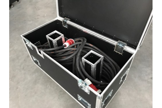 MoveX - Flight-case 120x60x60 cm pour c&acirc;ble puissance ou multipaires avec roulettes incluses (Neuf)