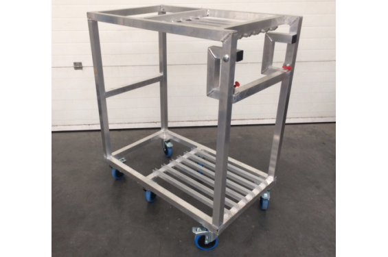 MoveX - Chariot Alu pour 6 embases carr&eacute;es 1mx1m - 40kg (Neuf)